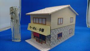 ◇オリジナル店舗建築模型09◇スケール1/87 HOゲージ　ジオラマ　雑貨　インテリア　鉄道模型