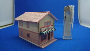 ◆オリジナル店舗建築模型08◆スケール1/150 Ｎゲージ ジオラマ 雑貨　鉄道模型