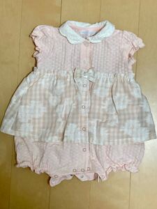 ショートオール ベベ 夏物 半袖 ロンパース