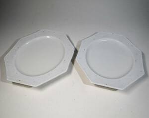 八角皿 2枚セット 中皿 和皿 角皿 皿 和皿 和陶器 和風 陶器 和陶器