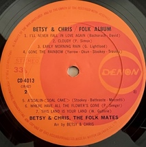 LP■ROCK//FOLK/BETSY & CHRIS/FOLK ALBUM/DENON CD-4013/国内70年ORIG RARE OBI/帯 良好/ベッツィ&クリス/HAWAII FEMALE FOLK名盤/ハワイ_画像5