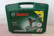 ●HS/　　　 未開封品 BOSCH ボッシュ DIY用 インパクト ドライバー PDR18LIN 18V 2.5Ah バッテリー2個 充電器 ケース【ニューポーン】_画像1