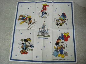 * TDL Tokyo Disney Land носовой платок * меньше Mickey Mouse retro 