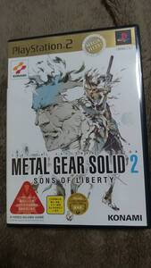 【ほぼ未使用】PS2用ソフト メタルギアソリッド2 SONS OF LIBERTY