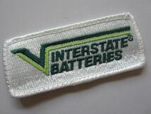 【中古】INTERSTATE BATTERIES インターステート・バッテリーズ ワッペン/ステッカー レーシング F1 自動車 整備 作業着 ビンテージ 133_画像2