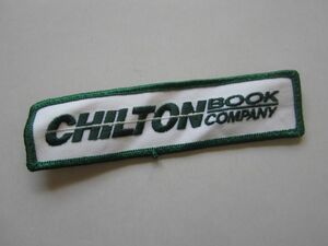 【中古】CHILTON BOOK COMPANY 本屋 ロゴ ワッペン/ステッカー 企業 レーシング F1 自動車 整備 作業着 ビンテージ 133