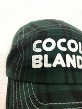 COCOLO BRAND キャップ グリーン チェック ココロブランド フリー 帽子_画像7