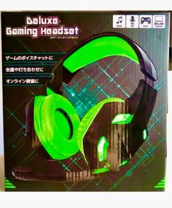 新品 Deluxe DXゲーミングヘッドセット マイク USB ボリューム調節