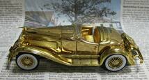 ☆レア黄金*Signature Models*1/32*1935 Duesenberg SSJ Roadster ゴールド≠フランクリンミント_画像5