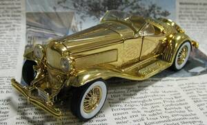 * rare yellow gold *Signature Models*1/32*1935 Duesenberg SSJ Roadster Gold ≠ Franklin Mint 