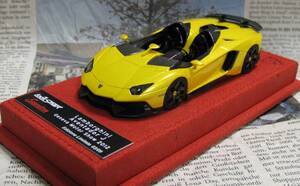 ☆世界9台☆LOOKSMART*1/43*Lamborghini Aventador J オリオンイエロー≠BBR,MR