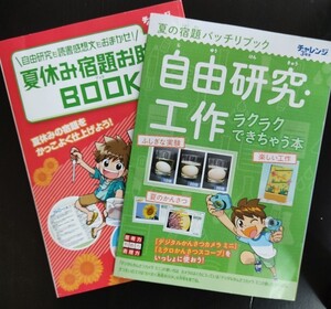 チャレンジ 自由研究工作 読書感想文 夏休み宿題お助けBOOK 3年生、4年生 2冊セット 進研ゼミ