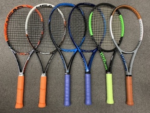 154■中古品　ウィルソン、ヨネックス、ヘッド　 テニスラケット６本セット