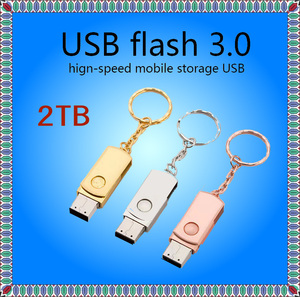 Usbフラッシュドライブusb 3.0 2テラバイトトusbフラッシュドライブ金属フラッシュドライブ　カラーピンク