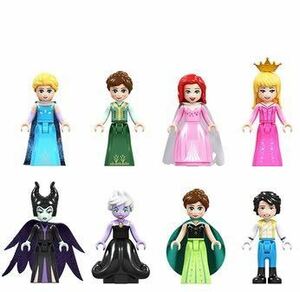 新品　LEGO レゴ互換　ディズニープリンセス　ミニフィグ 人形セット