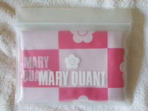 MARY QUANT マリークヮント　冷感チェッカードパターン　ロングタオル　デイジーピンクタグ付未使用品