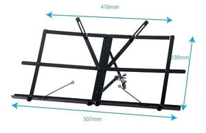 [E] angle adjustment possibility * desk music stand * compact storage * soft case attaching * low table for music stand * book stand * easel * tablet stand *MTS-1