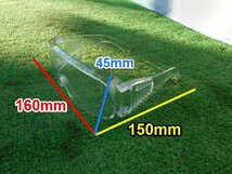 茨城 保護ゴーグル EN166 保護メガネ 眼鏡 オールクリア セーフティ 安全 飛沫 防塵 未使用_画像2