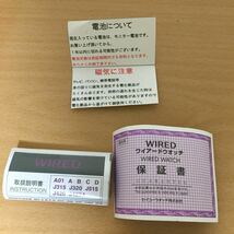 304-1144 SEIKO セイコー WIRED ワイアード レディース腕時計 金属ベルト クオーツ 1N01-0RC1 AGEK063 電池切れ 動作未確認_画像8