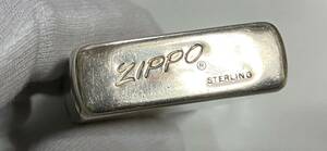 ZIPPO スターリングシルバー zippo STERLING ジッポー イタリック 筆記体＊80年代＊STERLING＊ヴィンテージ＊レア