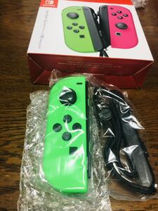 送料無料 新品 Nintendo Switch Joy-Con (L) ネオングリーン ストラップ付 スイッチ ジョイコン 左 純正 任天堂 ネオンブルー