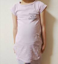 希少☆ステューシーPEANUTSワンピース半袖Tシャツ薄紫SNOOPY白S/90cm黒スヌーピーSTUSSYキッズ綿こども女の子95cm100cmチャーリーブラウン_画像9