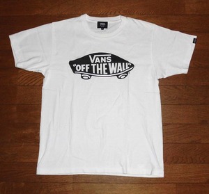 VANS バンズ "OFF THE WALL" OG クラッシックロゴ Tシャツ 半袖 厚手コットン WHT S 正規品 使用少 美品/スケーターSK8スケート