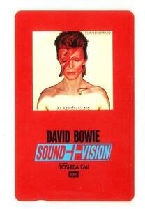 [レア/未使用] テレホンカード / デビッドボウイ SOUND＋VISION アラジンセイン / David Bowie / テレカ