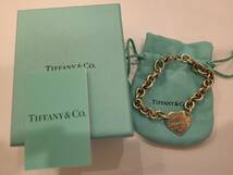 TIFFANY&CO. ティファニー リターントゥ ハートブレスレット SV925 約18㎝/総重量約27.3ｇ 箱・保存袋 中古品 5-11_画像2