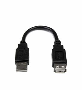 【即購入OK】StarTech.com USBケーブル USB 2.0 A-A延長アダプタケーブル 15cm オス/メス 