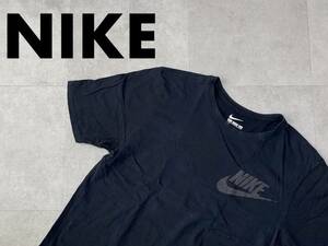 ☆送料無料☆ NIKE ナイキ USA直輸入 古着 半袖 ロゴ Tシャツ メンズ M ブラック トップス 中古 即決