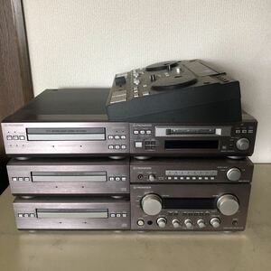 CDJ入門機　パイオニア PIONEER MD/CD/カセットテープ システムコンポSX-R9 PD-R9×2 MJ-R5 MX-R9 EF-R9 スピーカー　S-R9V-LR×2 dj