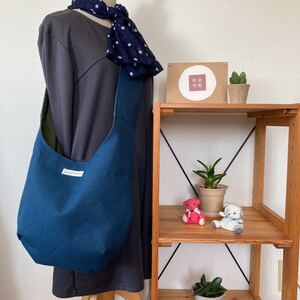 値下げ!斜め掛けショルダーバッグ ハンドメイド 倉敷帆布8号