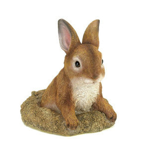 好奇心なバニー（ウサギ） ガーデン装飾 彫像 彫刻/ ガーデニング 芝生 庭園 お庭(輸入品)