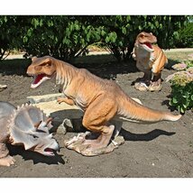ジュラ紀 T-レックス ラプター恐竜（猛禽類）の彫像 彫刻/ ガーデニング 庭園 園芸 展示場（輸入品_画像3
