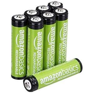 ★スタイル:単4形8個パック★ Amazonベーシック 充電池 充電式ニッケル水素電池 単4形8個セット (最小容量800mAh 約1000回使用可能)