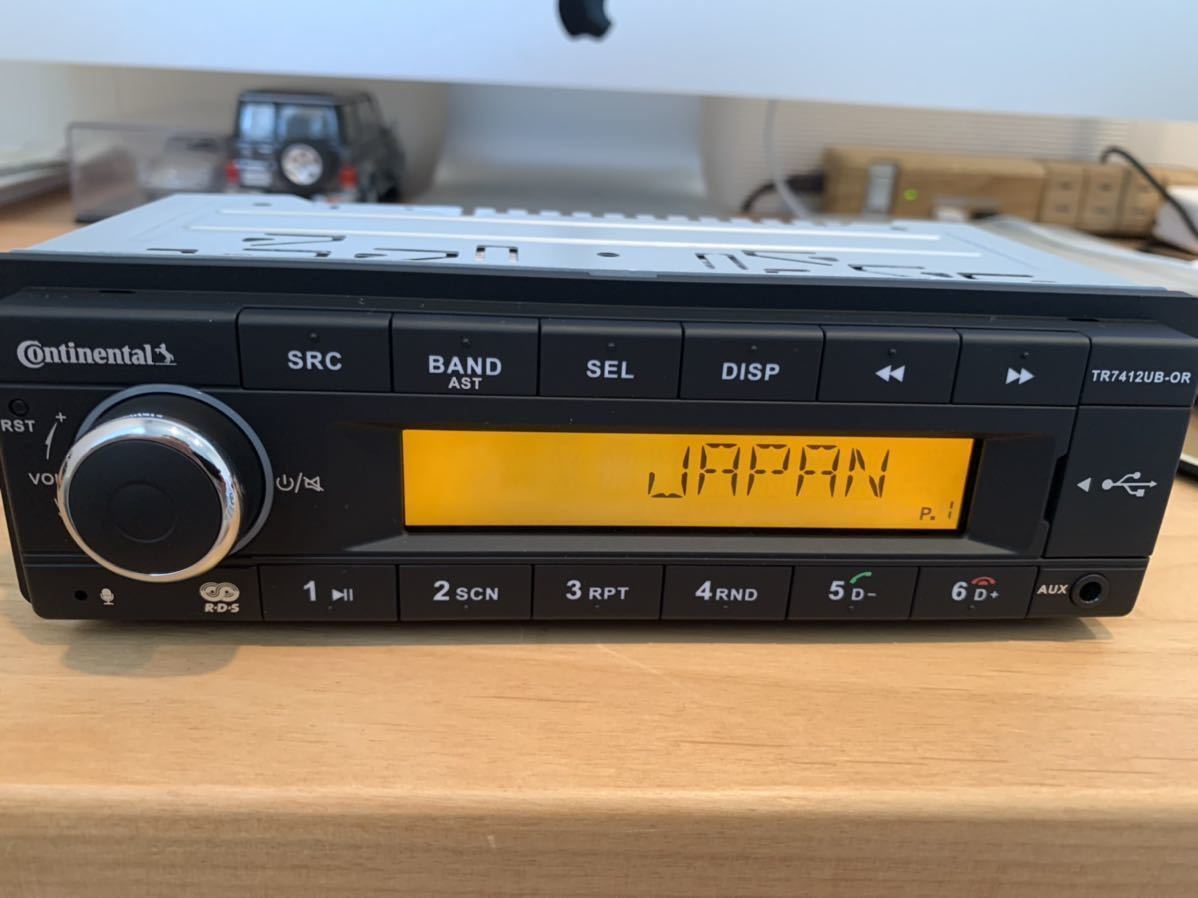 お気にいる】 cocoroストアContinental TR7412UB-OR 1DIN