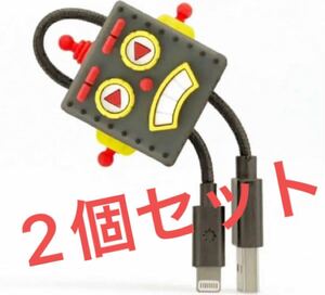 SALE★ケーブルアート ロボット型ライトニングケーブル アップル認証品★化粧箱入り2個セット