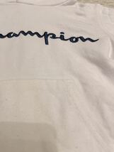 100 champion チャンピオン 長袖 パーカー ホワイト 白 トレーナー スウェット yshop子供服100_画像5