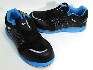 27.5cm blue / black light weight safety shoes man dam safety #767 circle . maru go