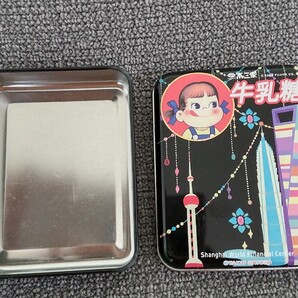 上海タワー ミルキー缶 ペコちゃん 小物入れ