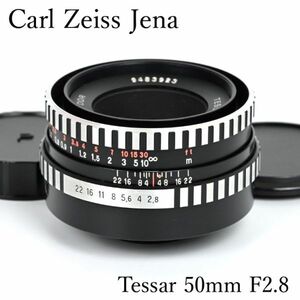 ◆Carl Zeiss Jena DDR Tessar◆ 50mm F2.8 カールツァイス イエナ テッサー ◎M42マウント ドイツ オールドレンズ 標準単焦点 ゼブラ