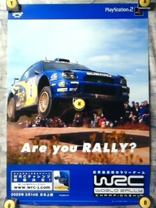 p1【ポスター/B-2-515x728】2002年世界ラリー選手権-2002 World Rally Championship/PlayStation-A-告知非売品未使用ポスター