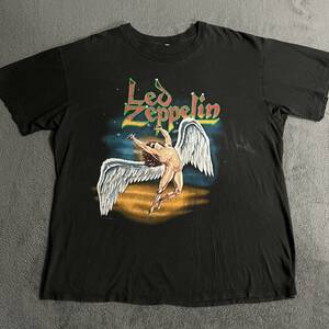 ★ 送料込み USA製 90's LED ZEPPELIN バンドT レッド ツェッペリン JIMMY PAGE ジミーペイジ 前後プリント ヴィンテージ XL ★