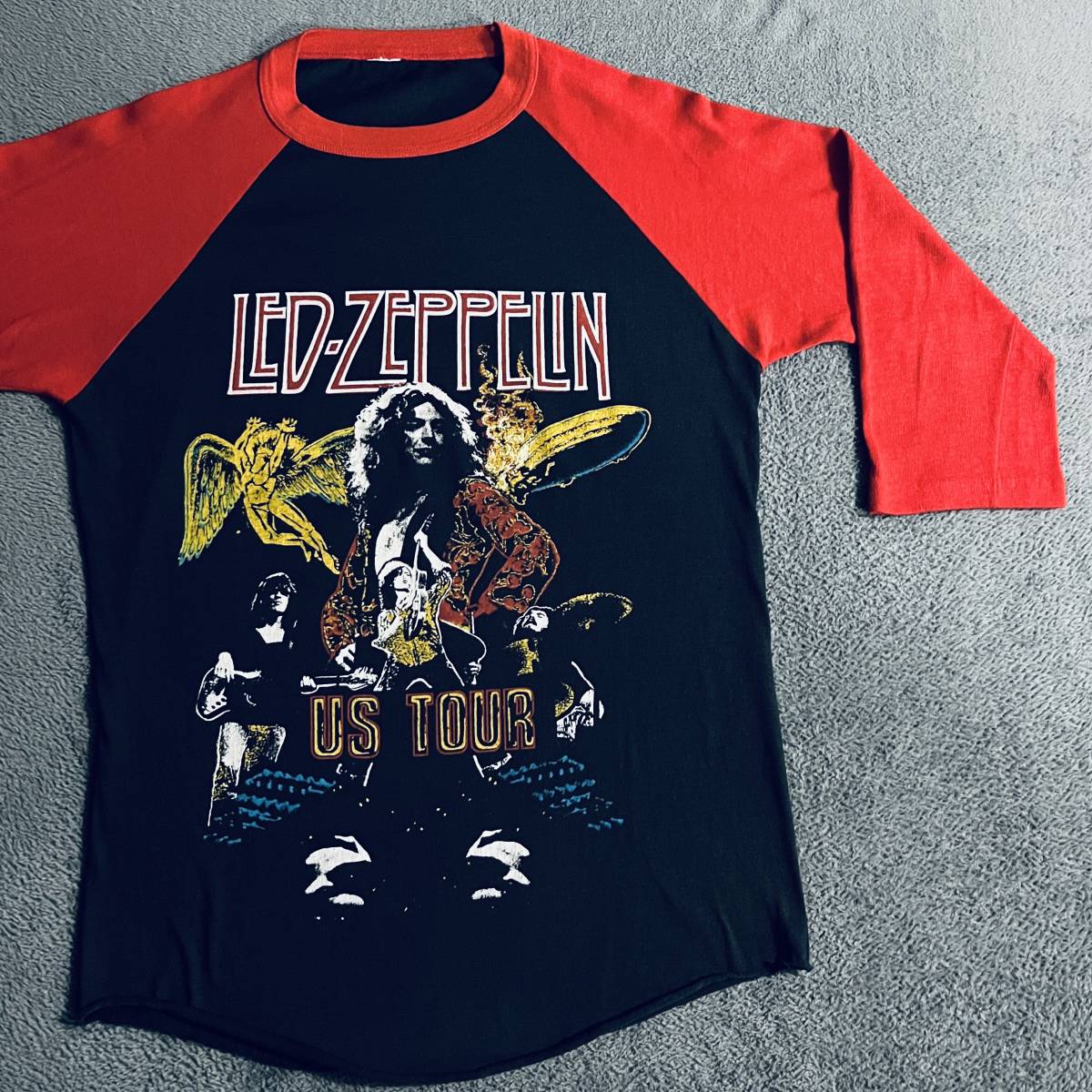 90s led zeppelin 総柄パーカー レッドツェッペリン バンドt