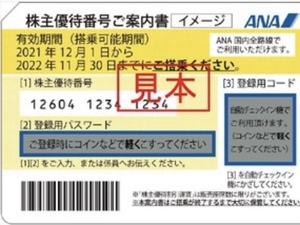 ANA 株主優待券　2枚セット　2022年 11月 30日まで　バラ売り可