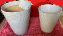 【今だけの大きいサイズも有】陶器製白鉢 ２個セット が 何と ７００円_画像4
