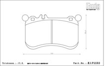 エンドレス ブレーキパッド Ewig MX72 フロント メルセデスベンツ W176 A45 AMG 176052 13/7~_画像2