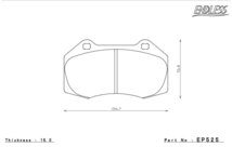 エンドレス ブレーキパッド SSY フロント ロードスターRF NDERC H28/12～ ブレンボキャリパー装着車_画像2