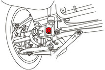 AMTECS アムテックス SPC 純正交換用リアトー調整ボルト 1本 ポルシェ ケイマン (987) 2006～2012_画像2